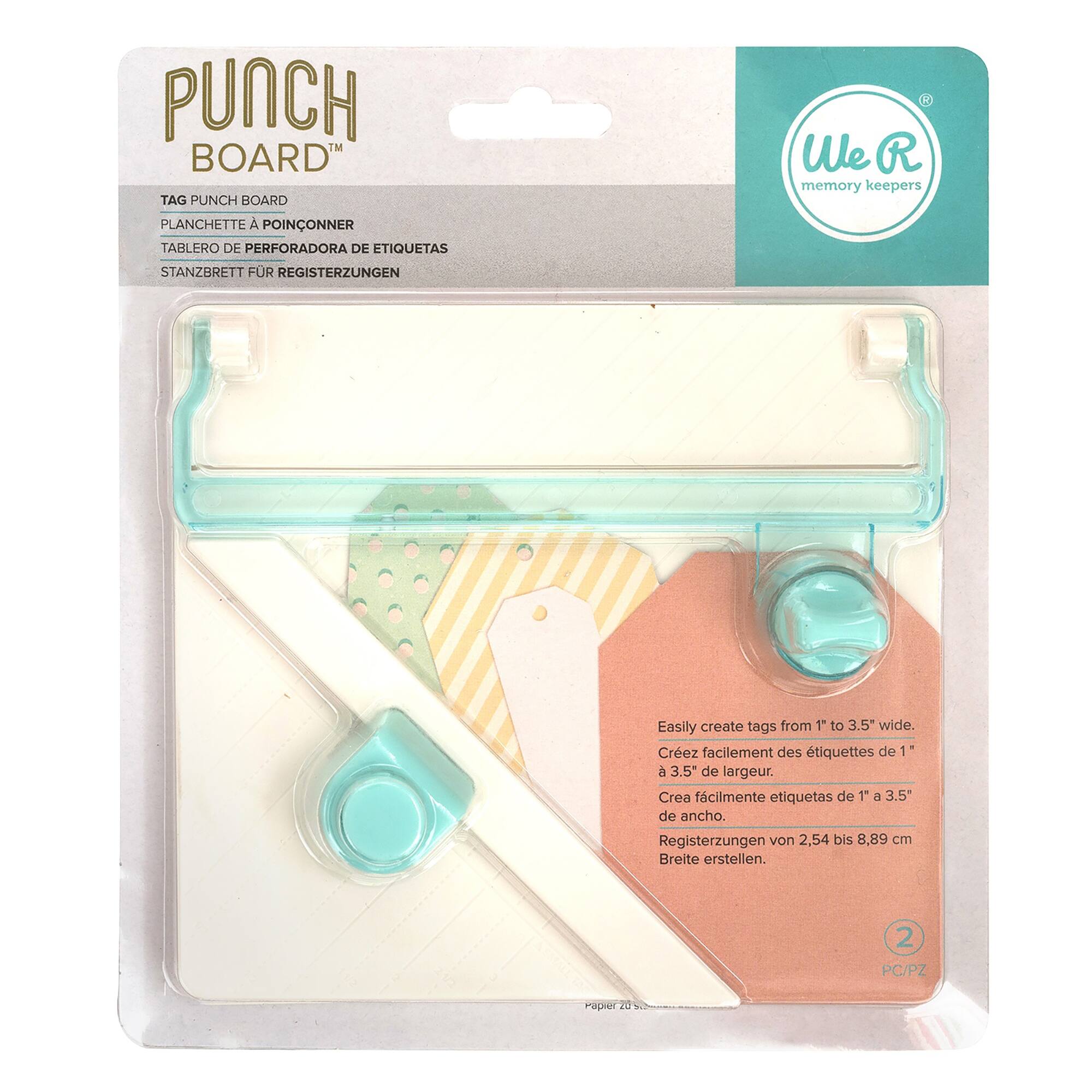 We R Memory Keepers Tag Punch Board